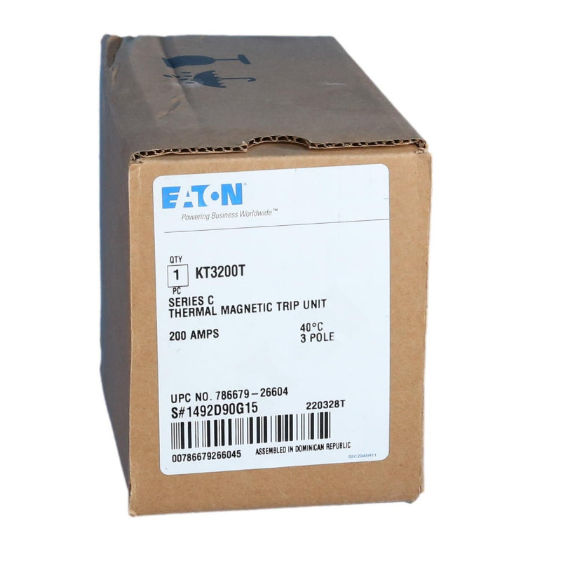 KT3200T Trip Unit
Brand New Eaton Brand