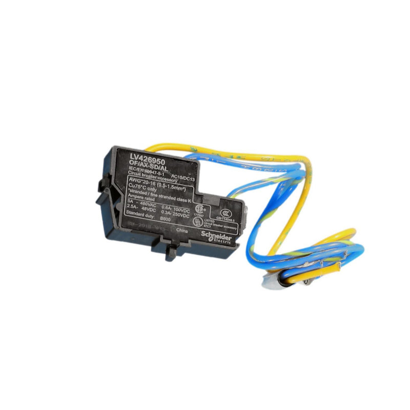 LV426950
Auxiliary Switch for use on BDL, BDA, BJA Breakers