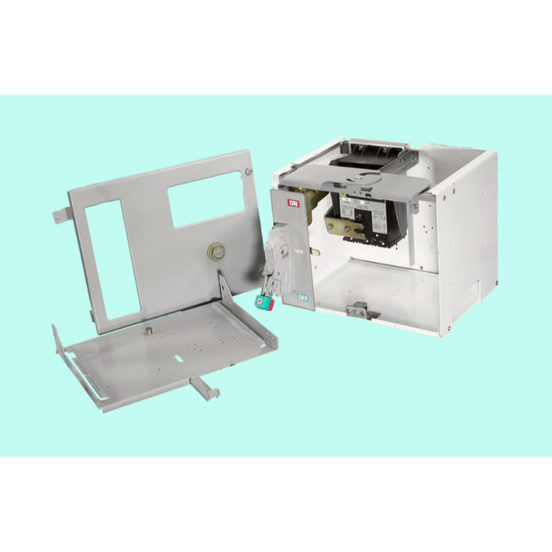 Square D Model-6 12" Door, 40 Amp Feeder Bucket w/Circuit Breaker, Door & Divider Shelf