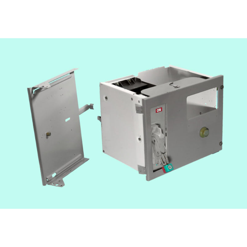 Square D Model-6 12" Door, 40 Amp Feeder Bucket w/Circuit Breaker, Door & Divider Shelf