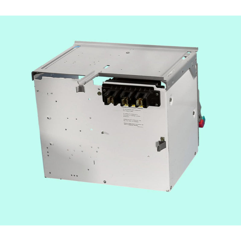 Square D Model-6 12" Door, 40 Amp Feeder Bucket w/Circuit Breaker, Door & Divider Shelf