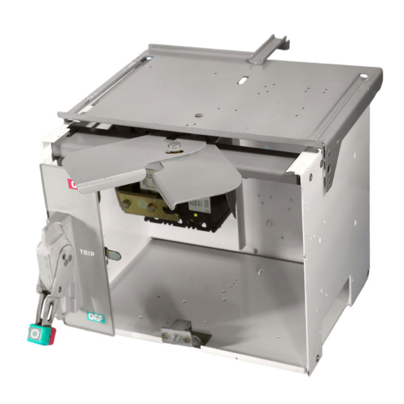 Square D Model-6 12" Door, 40 Amp Feeder Bucket w/Circuit Breaker, Door & Divider Shelf