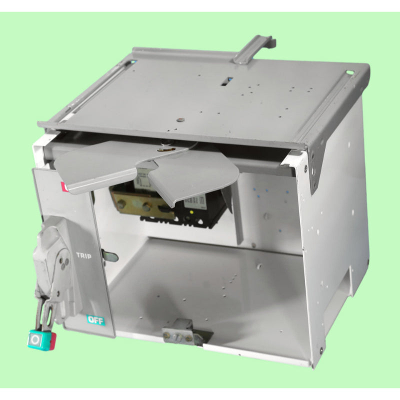 Square D Model-6 12" Door, 40 Amp Feeder Bucket w/Circuit Breaker, Door & Divider Shelf