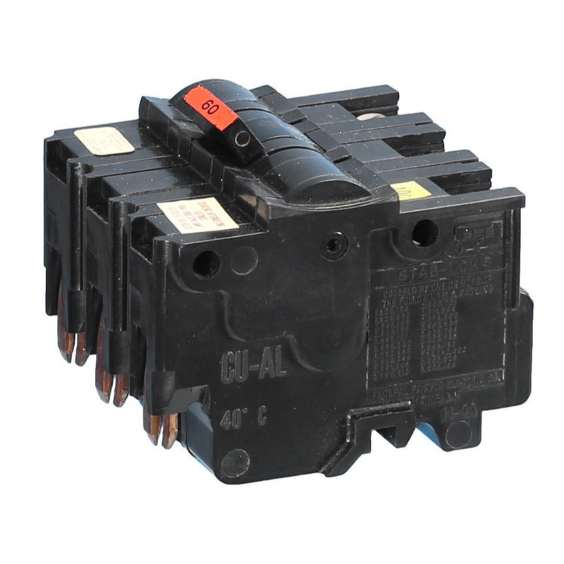 NA340 Stab-lok Federal Pacific 40A 3-Pole Circuit Breaker