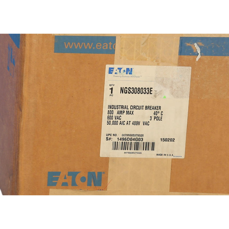 NGS308033E
Eaton Circuit Breaker