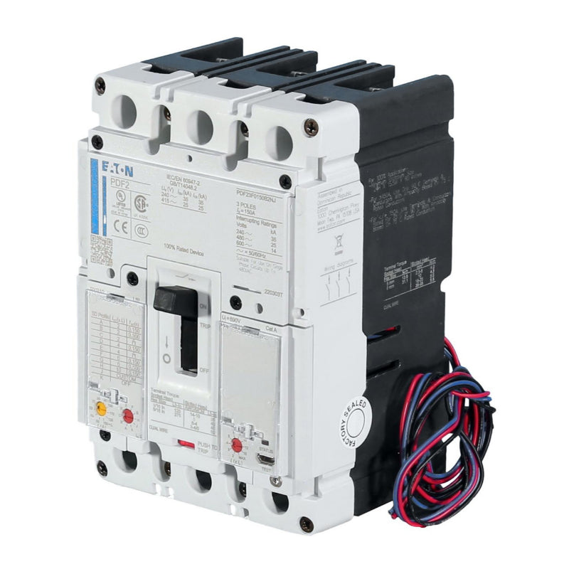 PDF23F0150B2NJ Power Defense Circuit Breakers w/LSI & 100% Load Rated