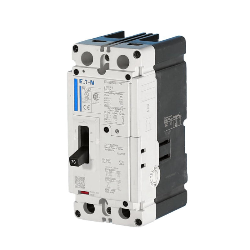 PDG22P0070TFFL
 2 Pole, 70 Amp, 100kAIC