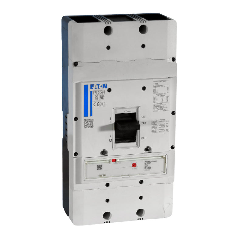 PDG42G0800TFAN (Lug cover small damage) negligeable
Complete Breaker w/PDG42G0800FNNN Frame & PDG4XTFA20800 Trip Unit
Includes, Case, thermal Magnetic 800A Trip