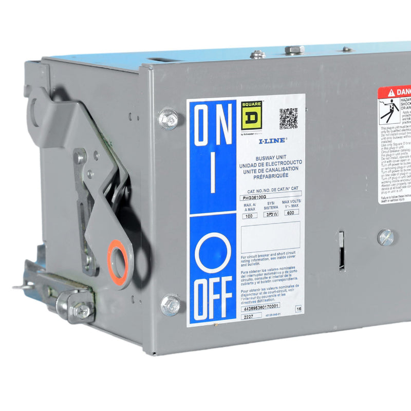 PHG36100G
100 Amp Circuit Breaker Busway Plug Unit