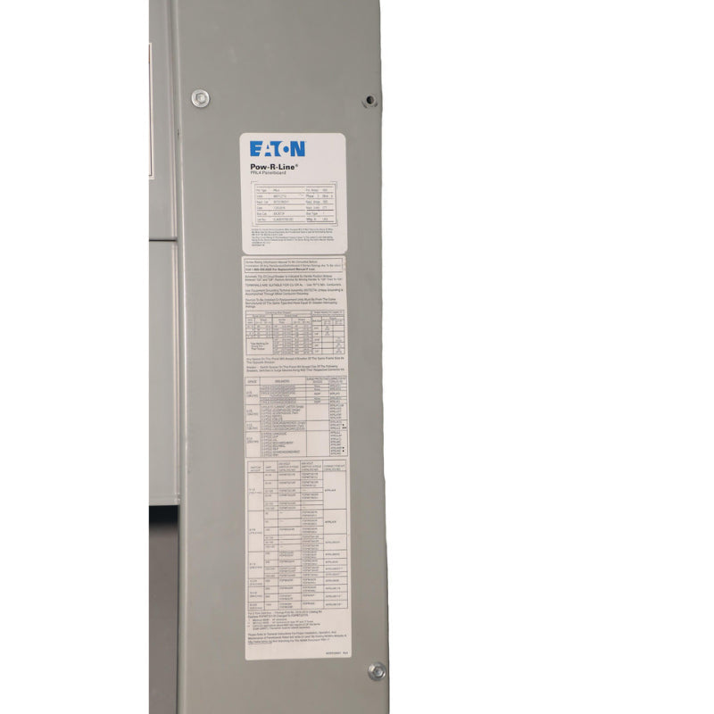 Eaton 3 Phase 480Y/277 Panelboard
Label View