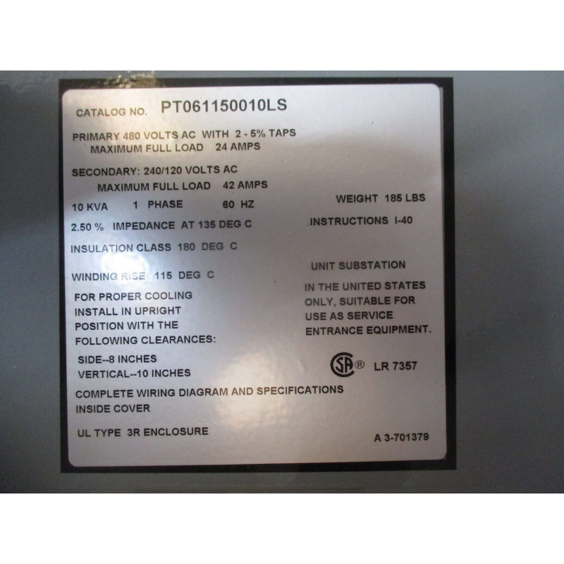 PT061150010LS
Mini Power Center