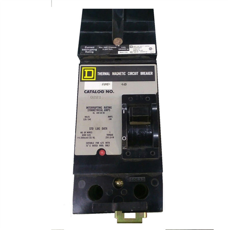 Q221200AB 2 Pole 200A 240V I-LINE Circuit Breaker w/A & B Connections