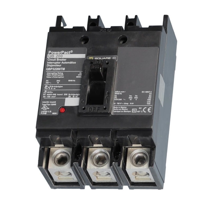 QBP32200TM Square D Main Breaker Configuration
