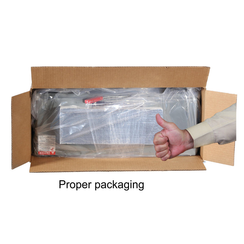 QMB324W
Proper packaging