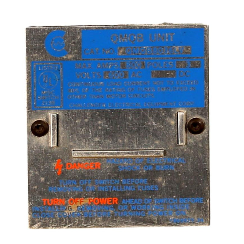 QMQB8036LV Fusible Main Disconnect Challenger Switch