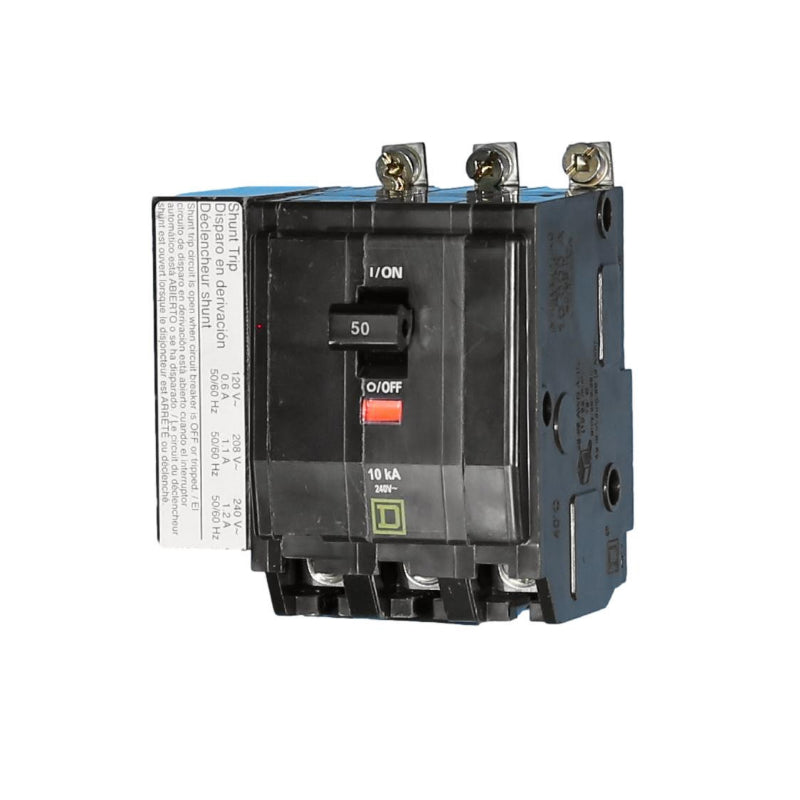 QOB3501021 3 Pole Breaker with Shunt Trip