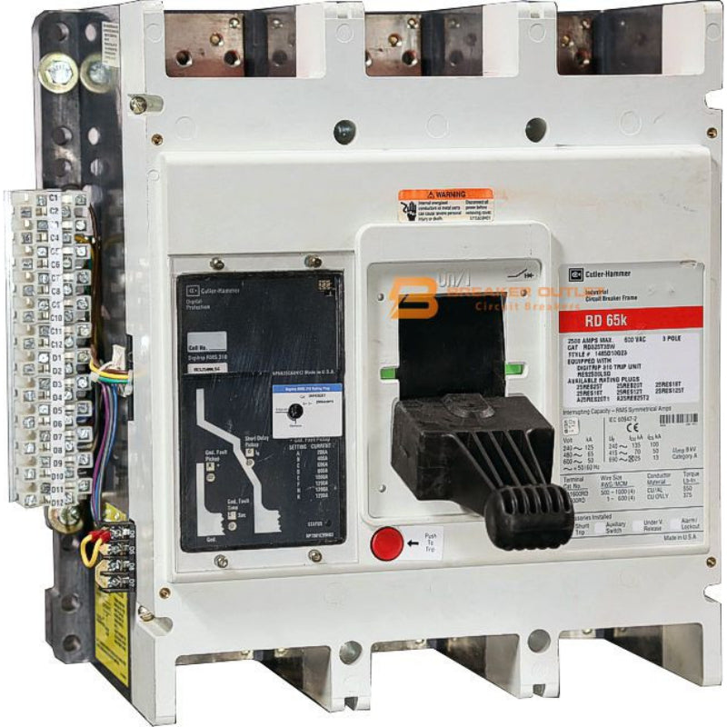 RD325T33W Insulated Case Circuit Breaker
2500 Amp Continuous