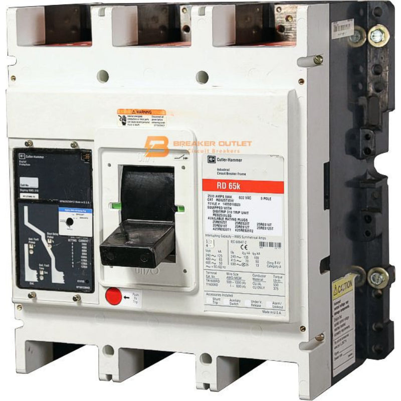 RD325T33W Insulated Case Circuit Breaker
2500 Amp Continuous