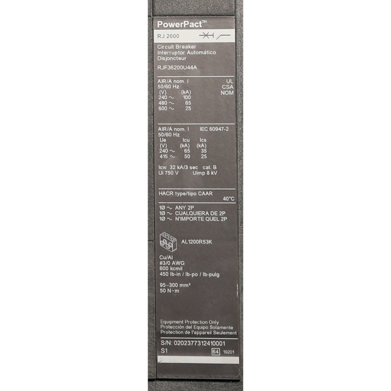 RJF36200U44A
Information