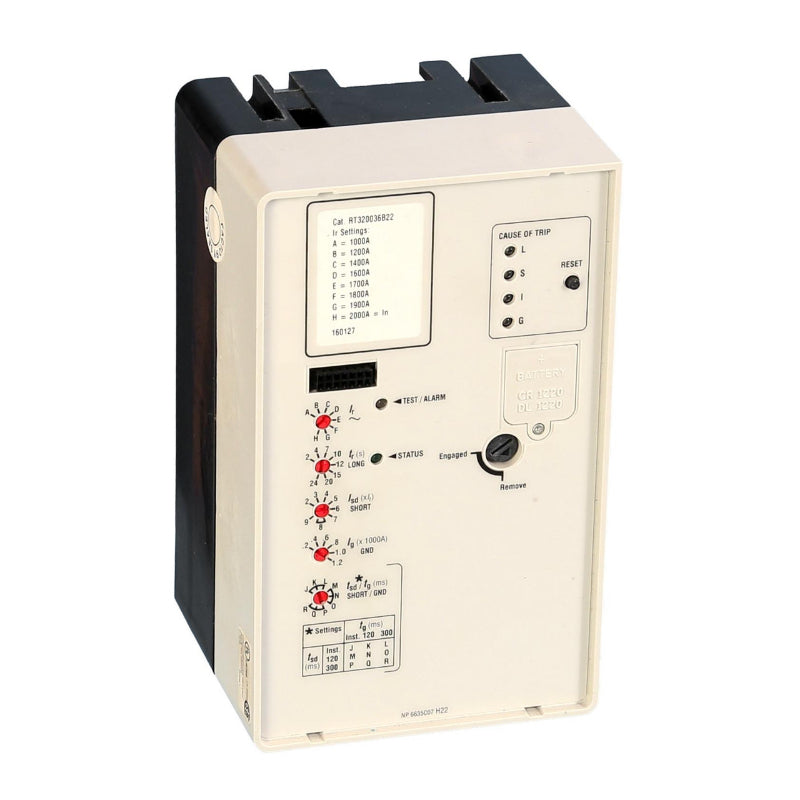 RT320036B22 Eaton RG Trip Unit
w/Ground Feature