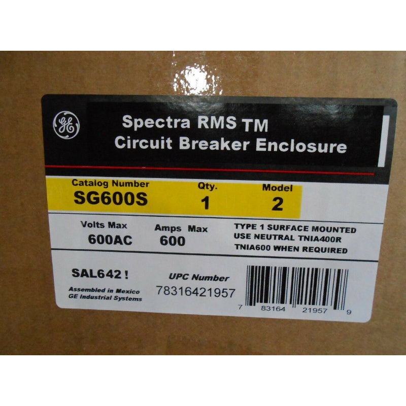 SG600S
Spectra Breaker Enclosure