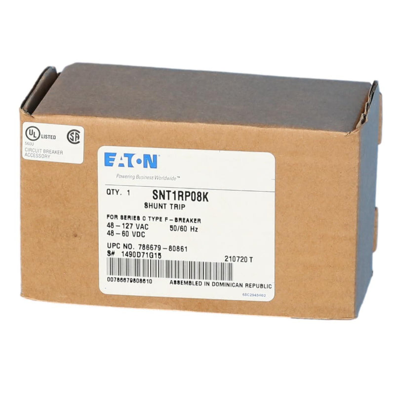 SNT1RP08K
Eaton Shunt Trip Device 
48-127VAC