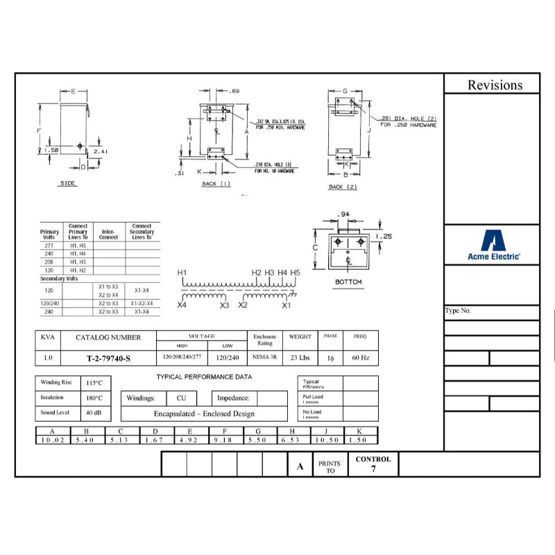 Spec Sheet