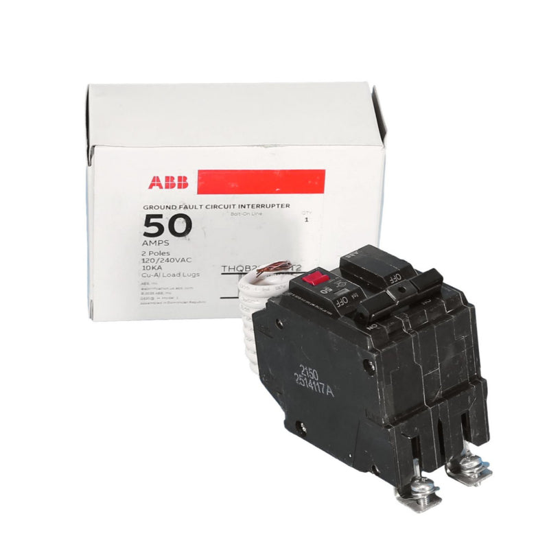 THQB2150GFT2 Bolt on 2 Pole 50A Ground Fault Circuit Interrupter