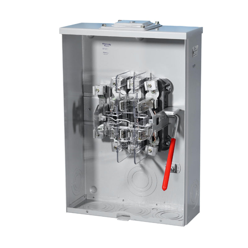 U9320-RXL Milbank Ringless Meter Socket 3 Phase 7-Jaw Ringless Meter Service