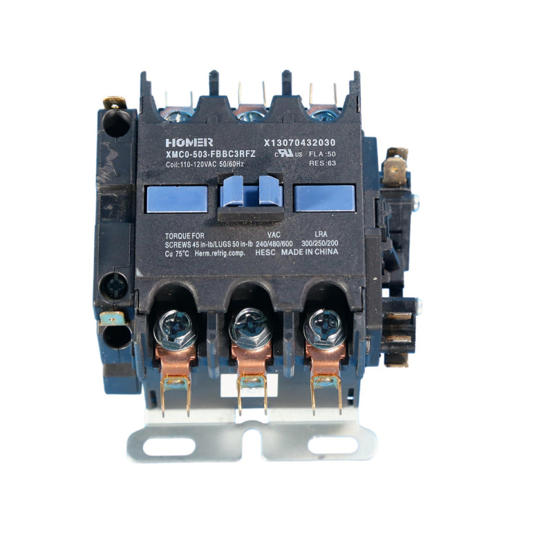 XMCO-503-FBBC3RFZ
FLA: 50A
RES: 63
120V Coil