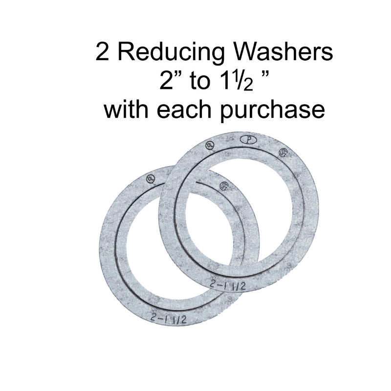 2" to 1-1/2"
2 washer each lot