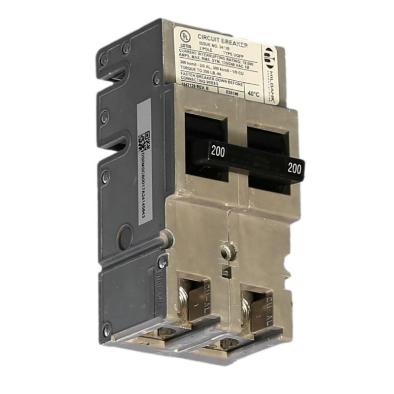 UQFP2225 Milbank UQFP Plug-on Main Circuit Breaker 240 V 225 A 2 Pole