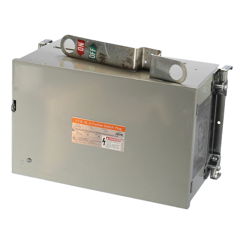 UV363 Siemens Fusible Switch Plug 600 VAC 100 A Three Phase Fusible