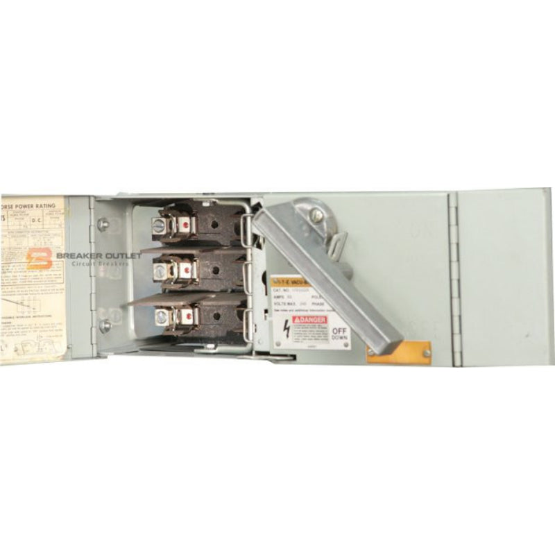 V7B3222R Siemens Vacu-Break Disconnect Switch Fusible Unit 250 V 60 A Fusible 3 Pole