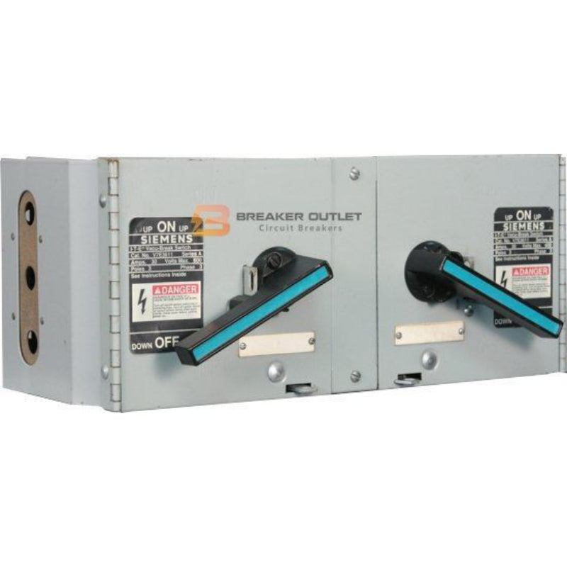 V7E3223 Siemens A & Vacu-Break Disconnect Switch Fusible Unit 250 V 60 A & 100 A Fusible 3 Pole