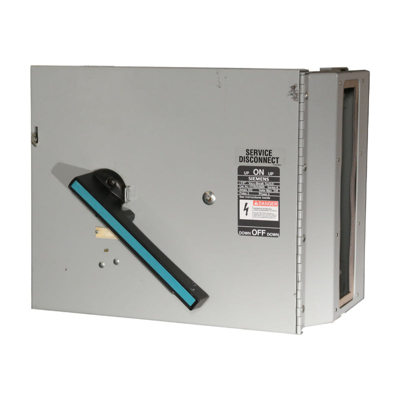 V7H3205MS Siemens A & Vacu-Break Disconnect Switch Fusible Unit 250 V 400 A Fusible 3 Pole