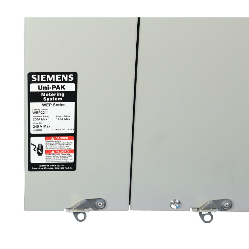 WEPK2211 Siemens WEPK Meter Main Panel 200 A 3 Wire Single Phase 100000 A 120/240 V
