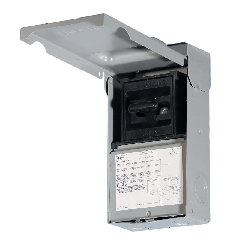 WF2060 Siemens Pull Out AC Disconnect Switch 240 VAC 60 A 2PDT Fusible Steel 2 Pole