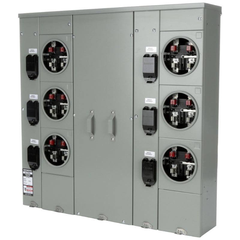 WP4611 Siemens WP Meter Main Panel 400 A 3 Wire Single Phase Steel 65000 A 120/240 V