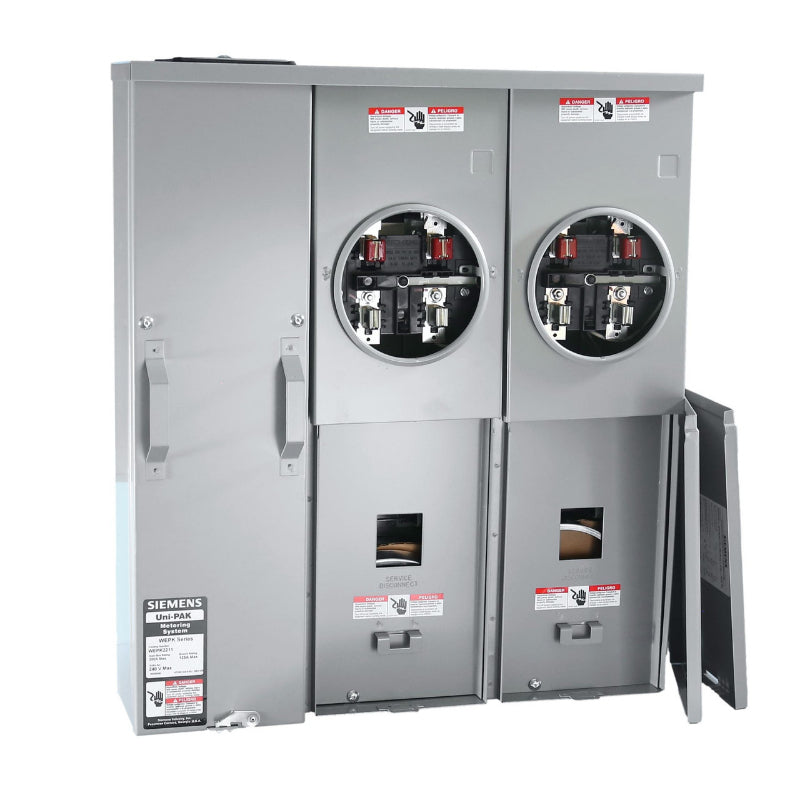 WPK2211 Siemens WPK Meter Main Panel 200 A 3 Wire Single Phase Steel 100000 A 120/240 V