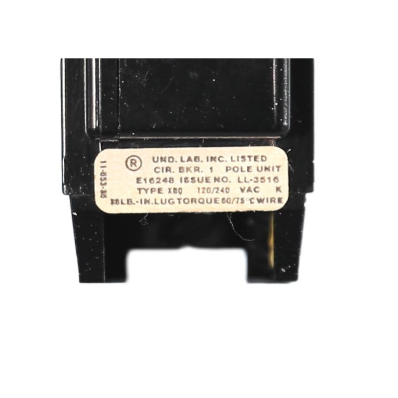 XBQ1C015 Challenger XQB Circuit Breaker 120/240 V 15 A 1 Pole 65 kA