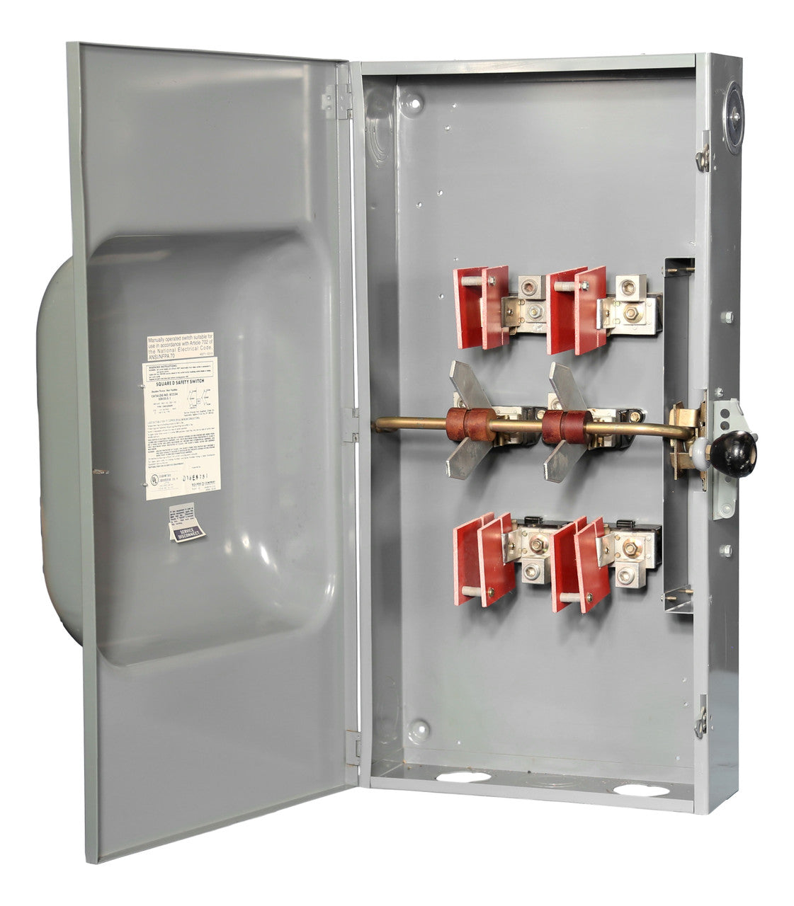 Square D 200 Amp 82254 Double Throw Non-Fusible Transfer Switch