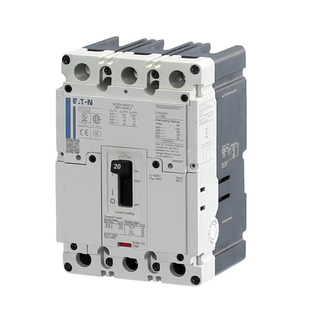 PDG23M0090TFFL Power Defense 90A, 65K Rated Circuit Breakers from Eaton